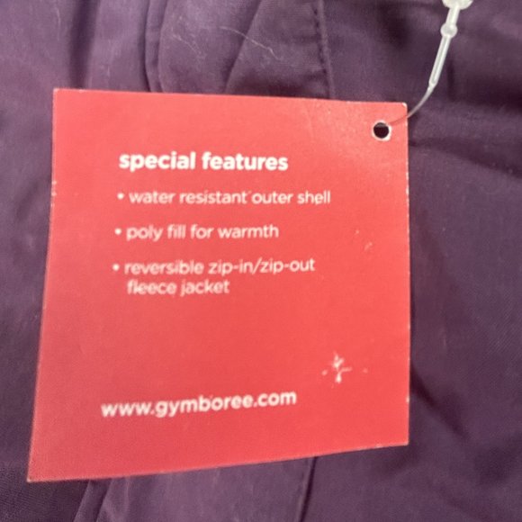 NWT Gymboree Girl Purple Embroidered Flower 4-In-1 Jacket Size 4 - Picture 5 of 15